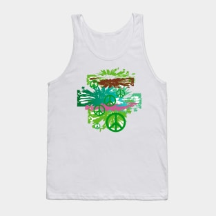 We want peace in green Tank Top
